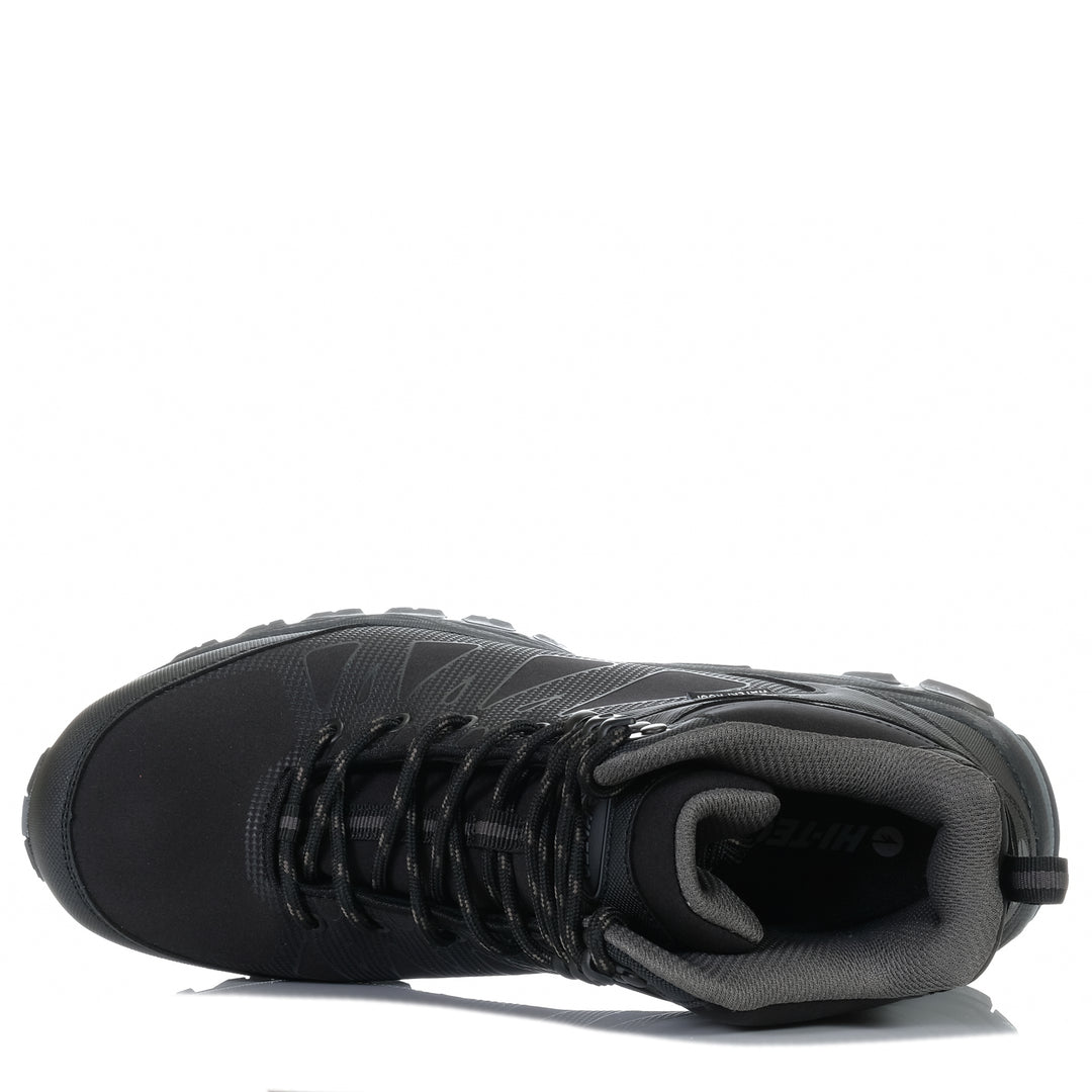 Hi-Tec Raven Mid Waterproof Black/Charcoal Mens Sports