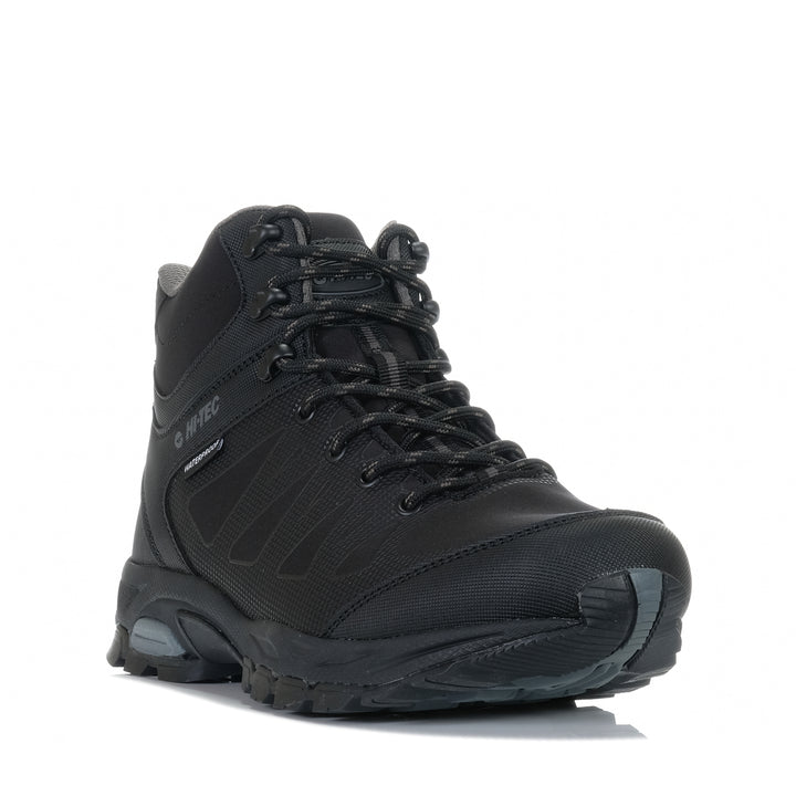 Hi-Tec Raven Mid Waterproof Black/Charcoal Mens Sports