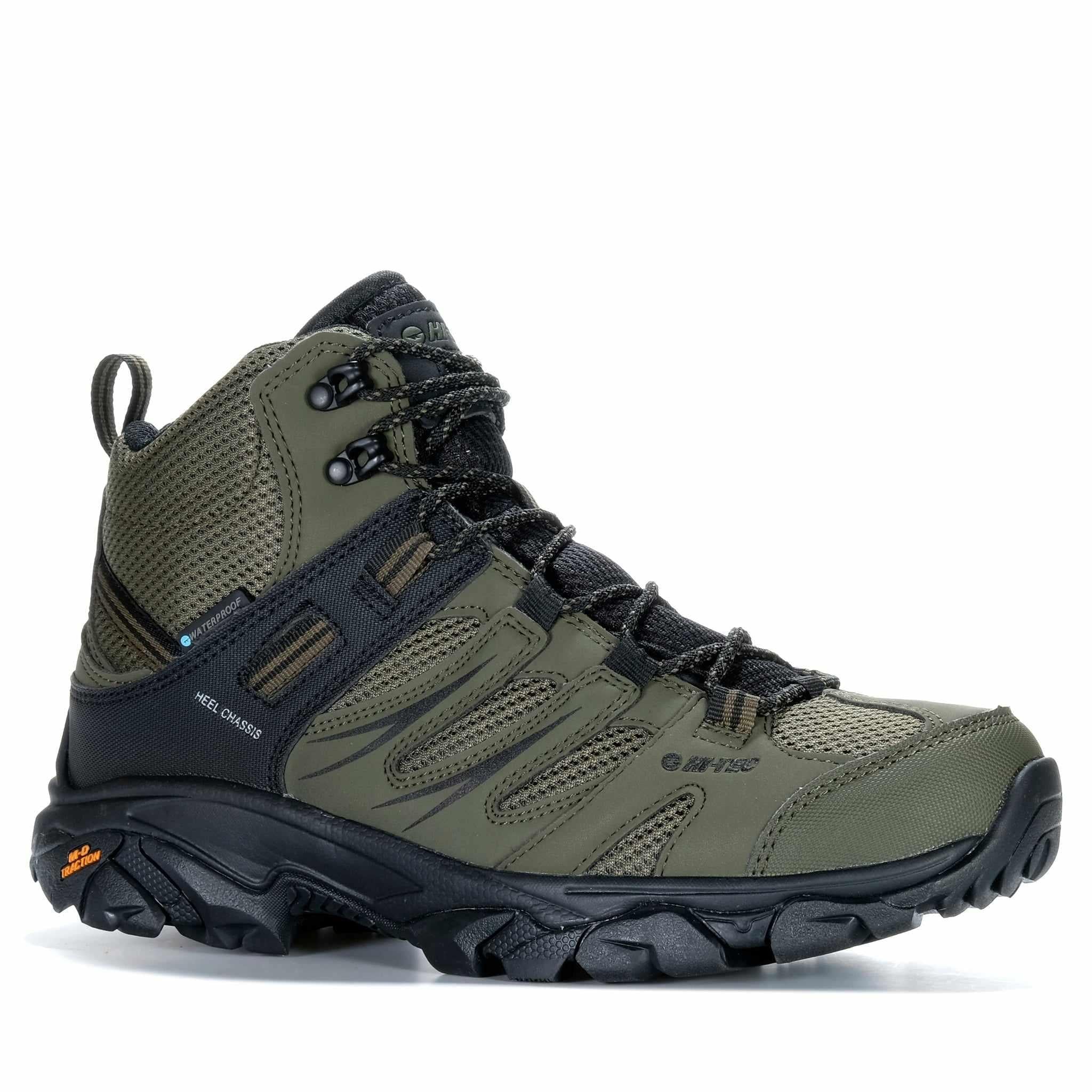 Hi-Tec Tarantula Mid Waterproof Black/Olive/Night | Frames  display picture 1