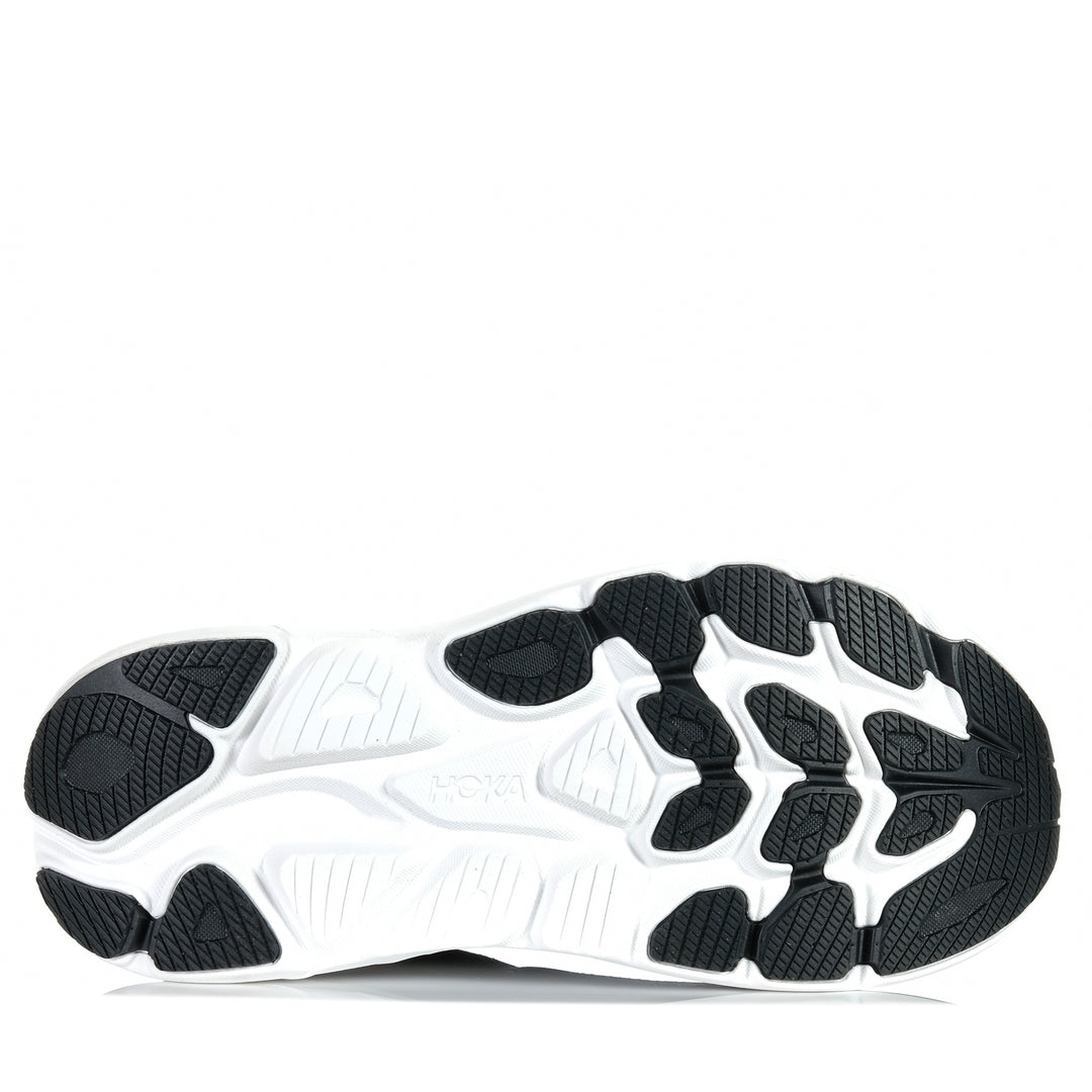 Hoka Clifton 10 Wide (2E) Black/White Mens Sports