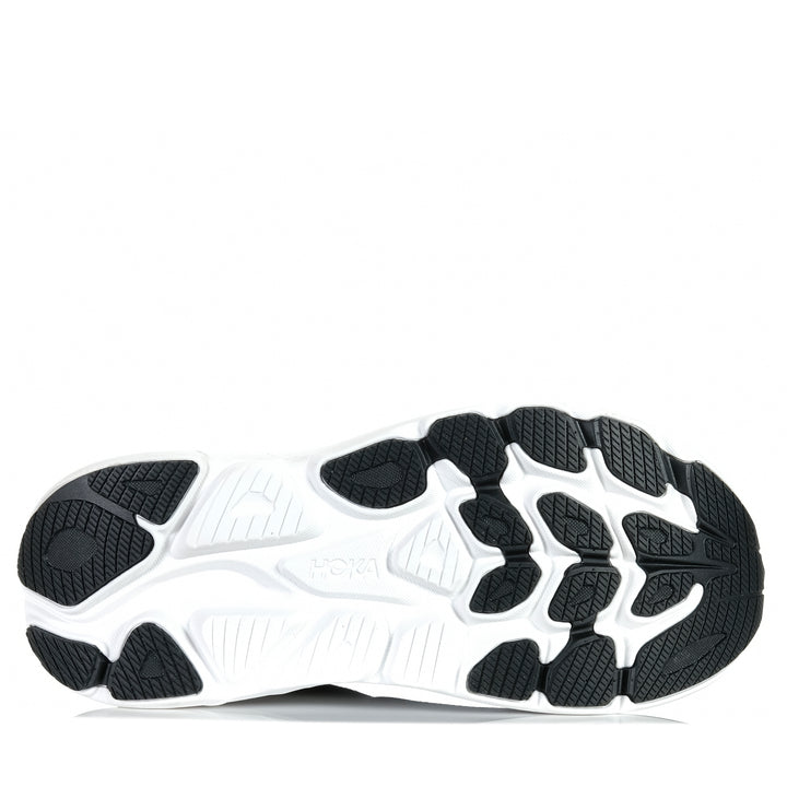 Hoka Clifton 10 Wide (2E) Black/White Mens Sports