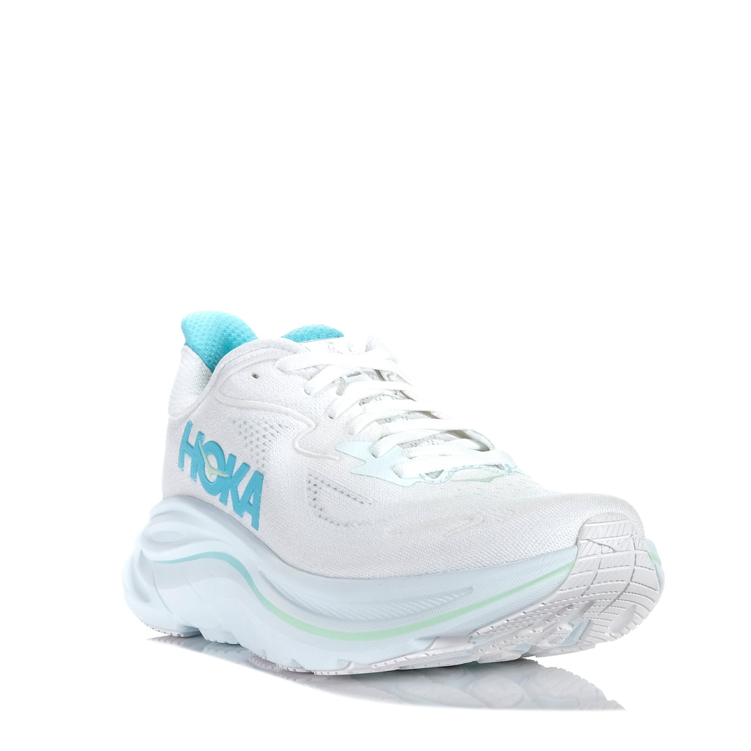 Hoka Clifton 10 (B) White/Cielo Blue Womens Sports