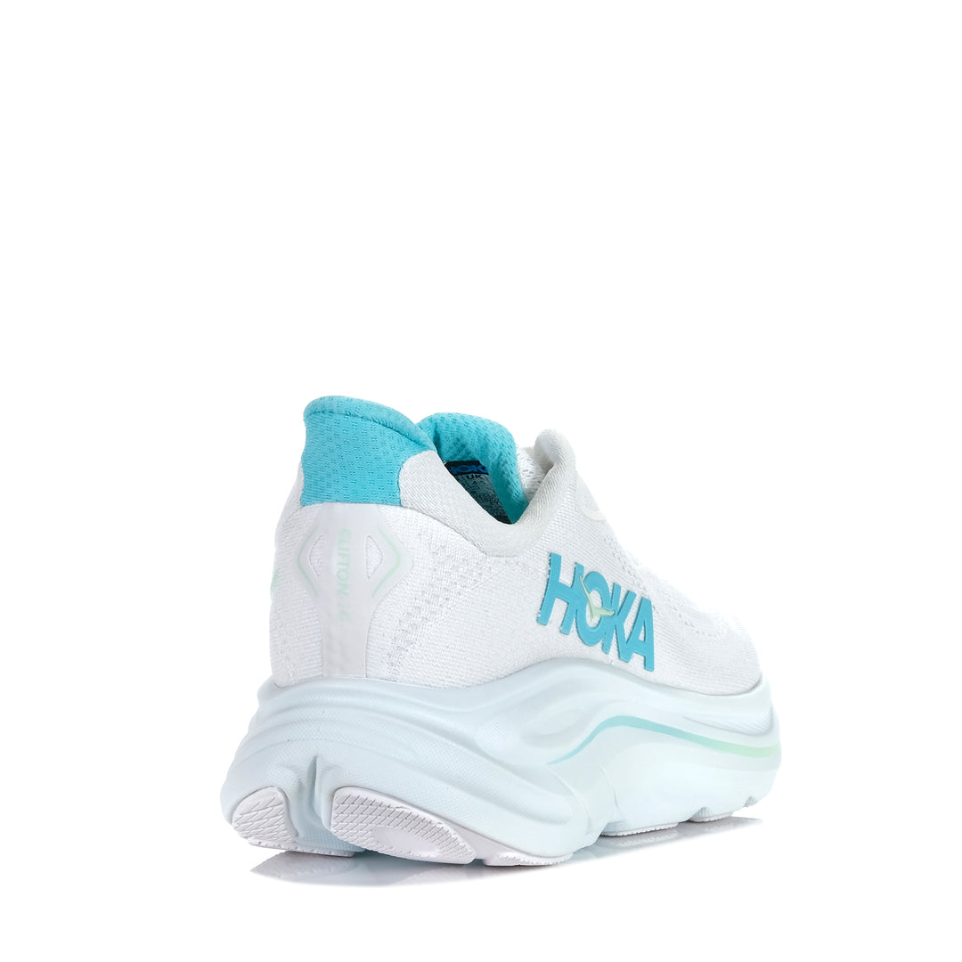 Hoka Clifton 10 (B) White/Cielo Blue Womens Sports