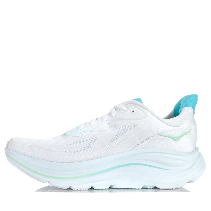 Hoka Clifton 10 (B) White/Cielo Blue Womens Sports