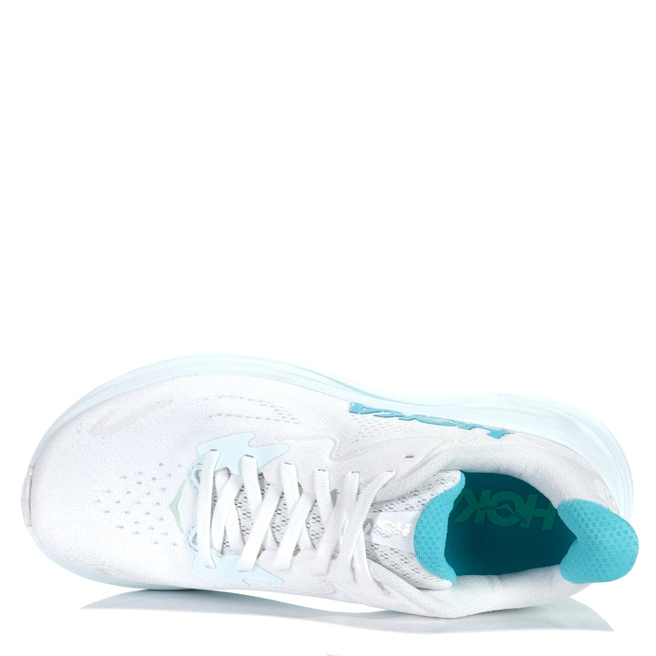 Hoka Clifton 10 (B) White/Cielo Blue Womens Sports