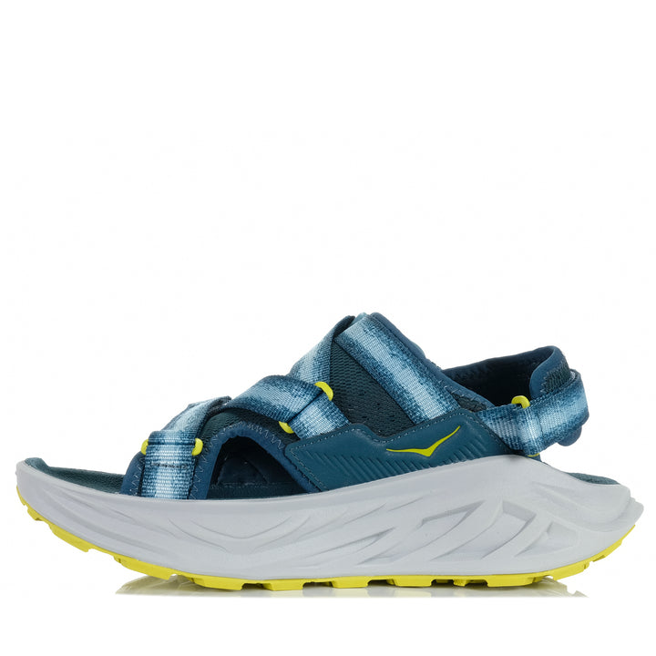 Hoka Infini Hike TC (D) Blue Twilight/Pea Green Mens Sandals