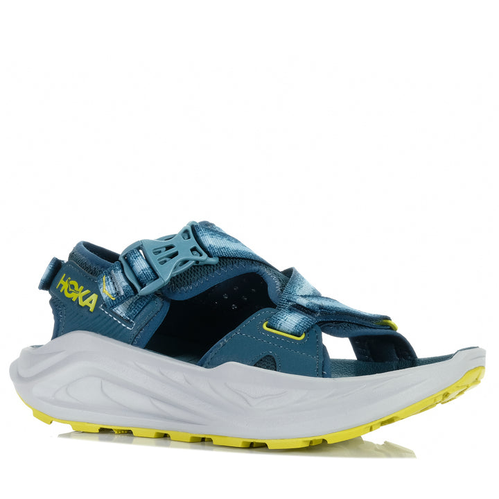 Hoka Infini Hike TC (D) Blue Twilight/Pea Green Mens Sandals