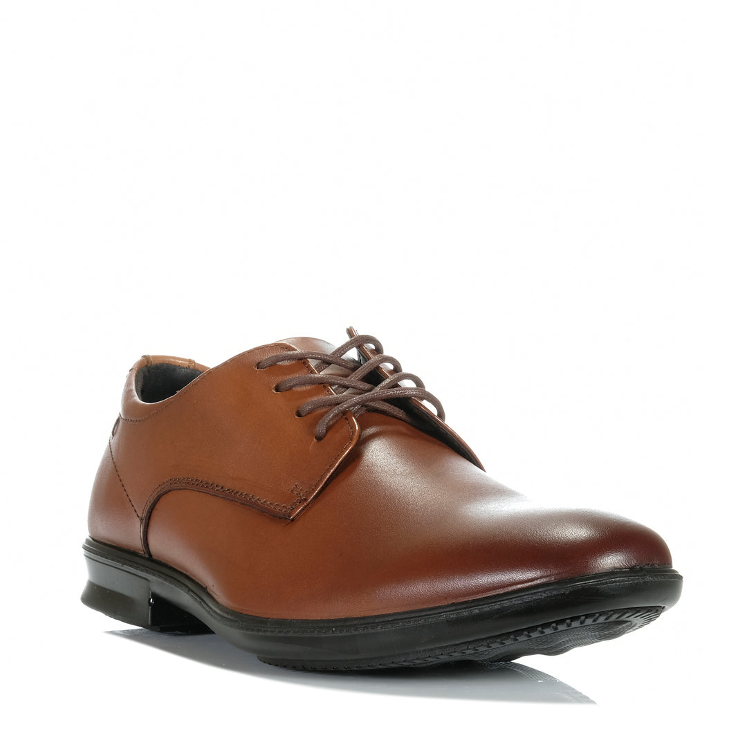 Hush Puppies Cale Tan Burnish Mens Shoes