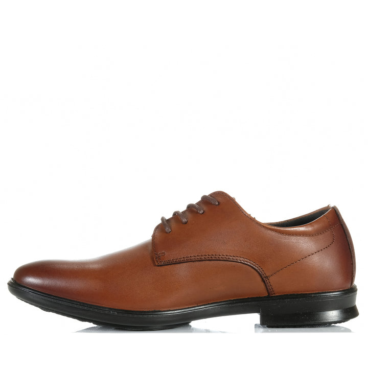 Hush Puppies Cale Tan Burnish Mens Shoes