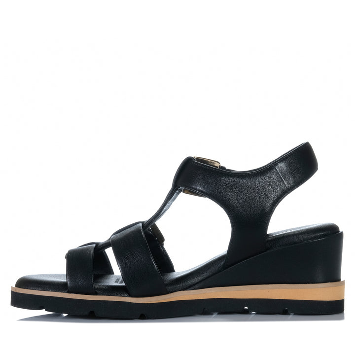 Hush Puppies Cally Black Womens Sandals