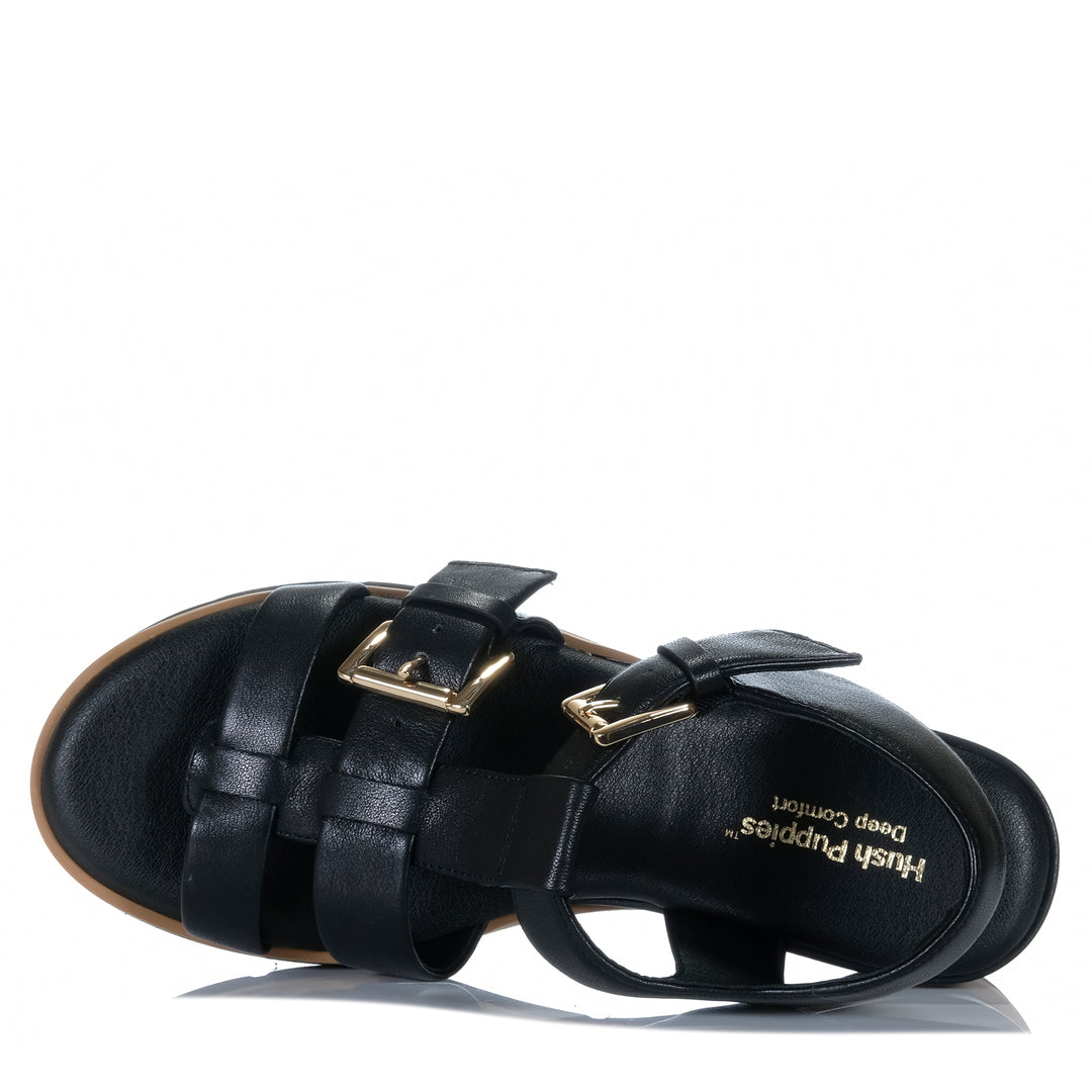 Hush Puppies Cally Black Womens Sandals