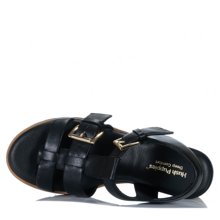 Hush Puppies Cally Black Womens Sandals