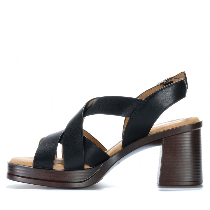 Hush Puppies Halo Black Womens Sandals