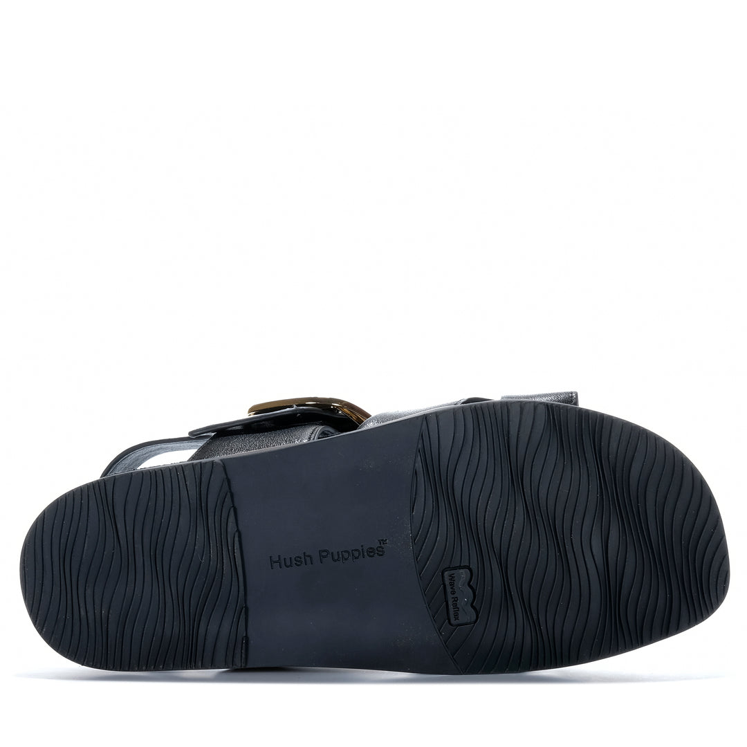 Hush Puppies Jester Black Womens Sandals