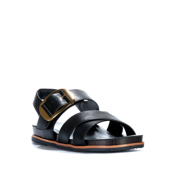 Hush Puppies Jester Black Womens Sandals