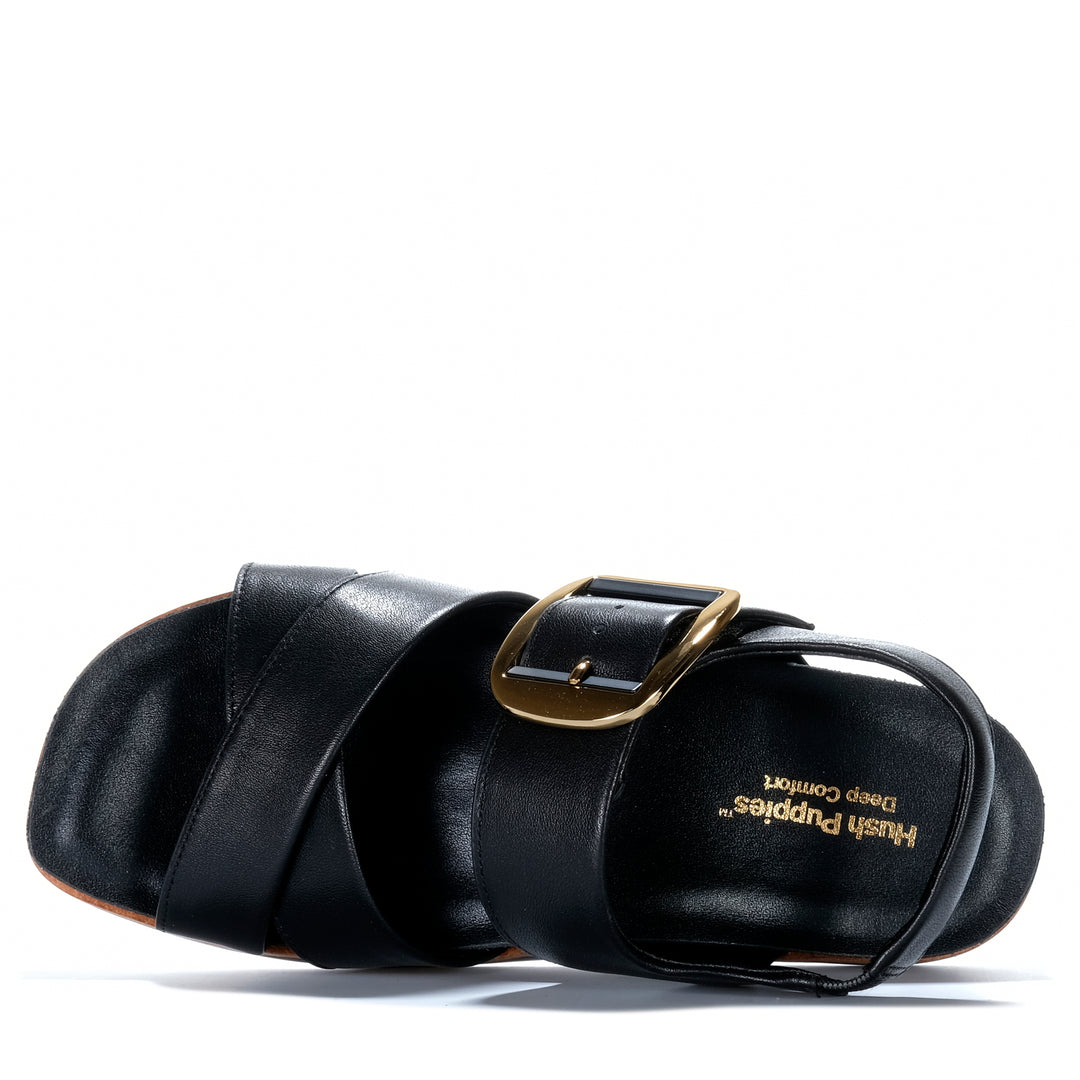 Hush Puppies Jester Black Womens Sandals