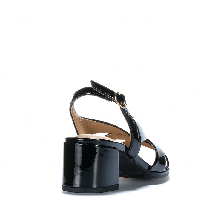Hush Puppies Kaboo Black Patent Womens Sandals