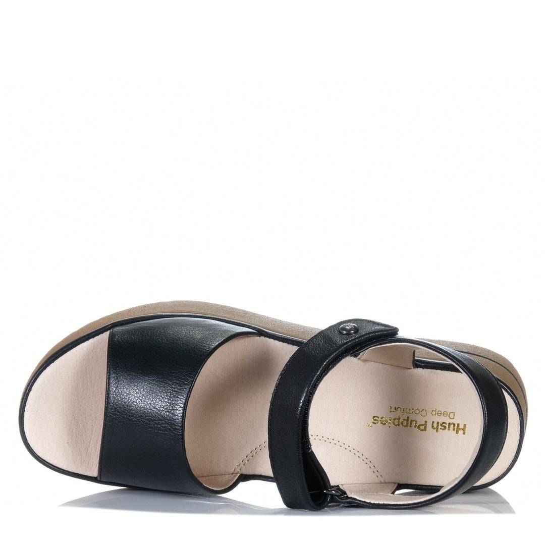 Hush Puppies Kazumi Black Womens Sandals