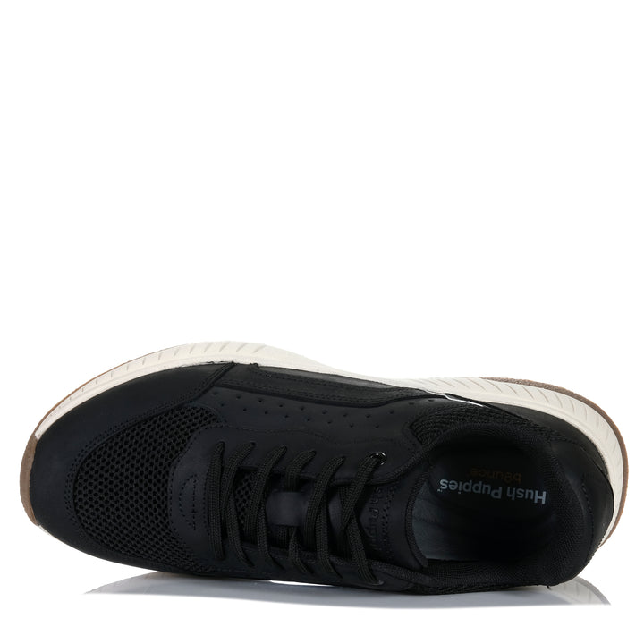 Hush Puppies Keegan Black Mens Sneakers