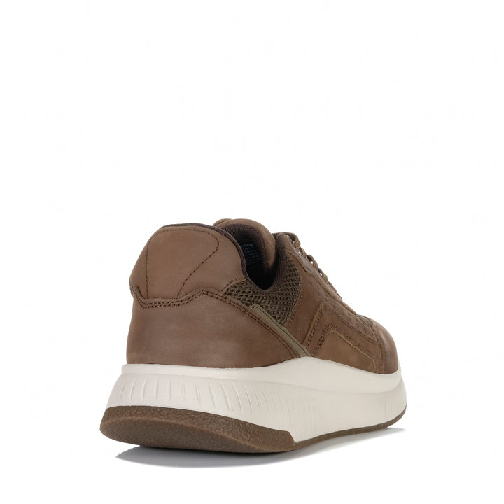 Hush Puppies Keegan Taupe Suede Mens Sneakers