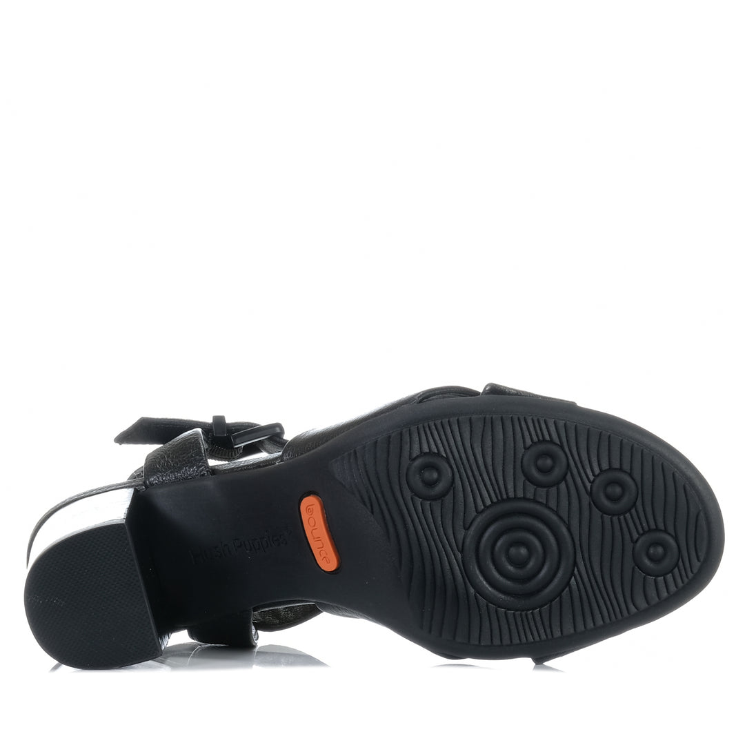 Hush Puppies Lush Black Womens Sandals