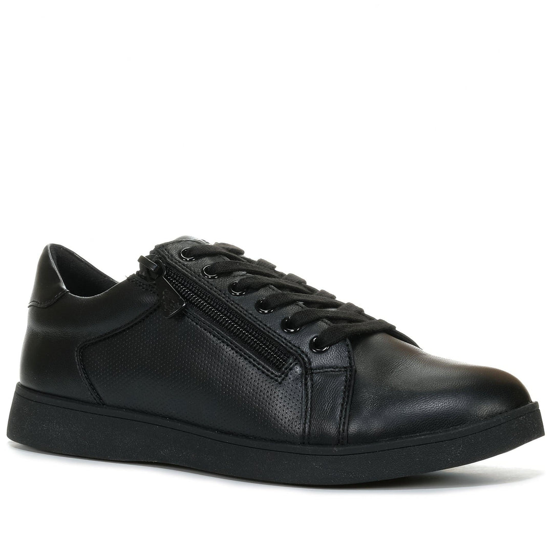 Hush Puppies Mimosa Black/Black Womens Sneakers