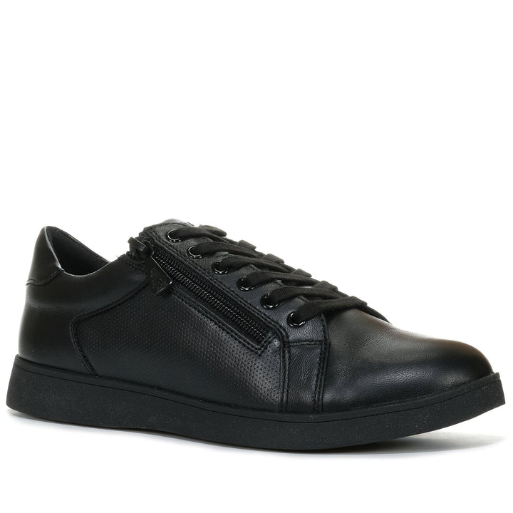 Hush Puppies Mimosa Black/Black Womens Sneakers