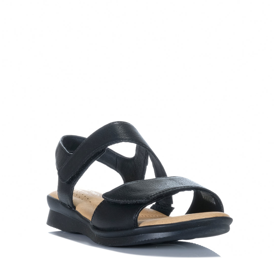 Hush Puppies Nessa Black Womens Sandals