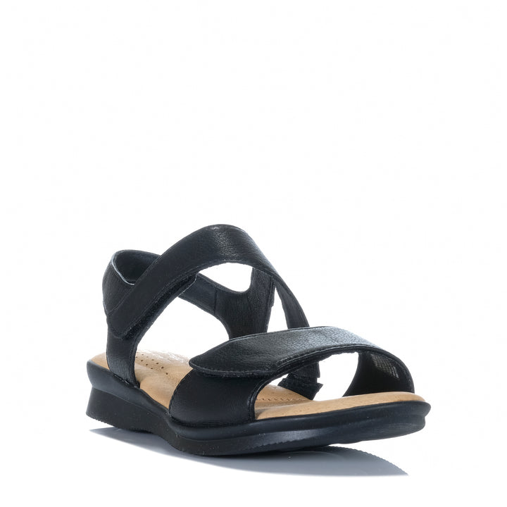 Hush Puppies Nessa Black Womens Sandals