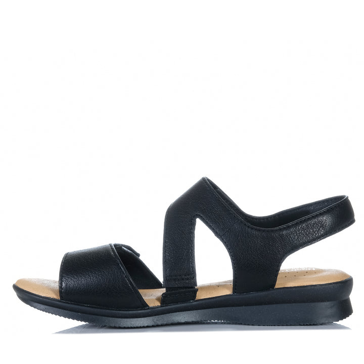Hush Puppies Nessa Black Womens Sandals