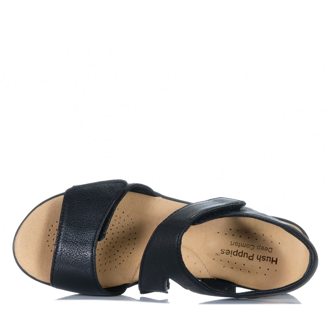 Hush Puppies Nessa Black Womens Sandals