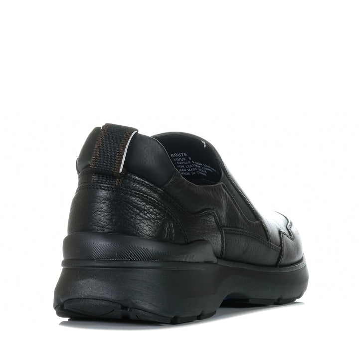 Hush Puppies Route Black Mens Shoes