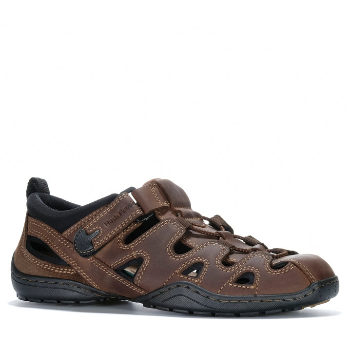Hush Puppies Sentry Brown Mens Sandals