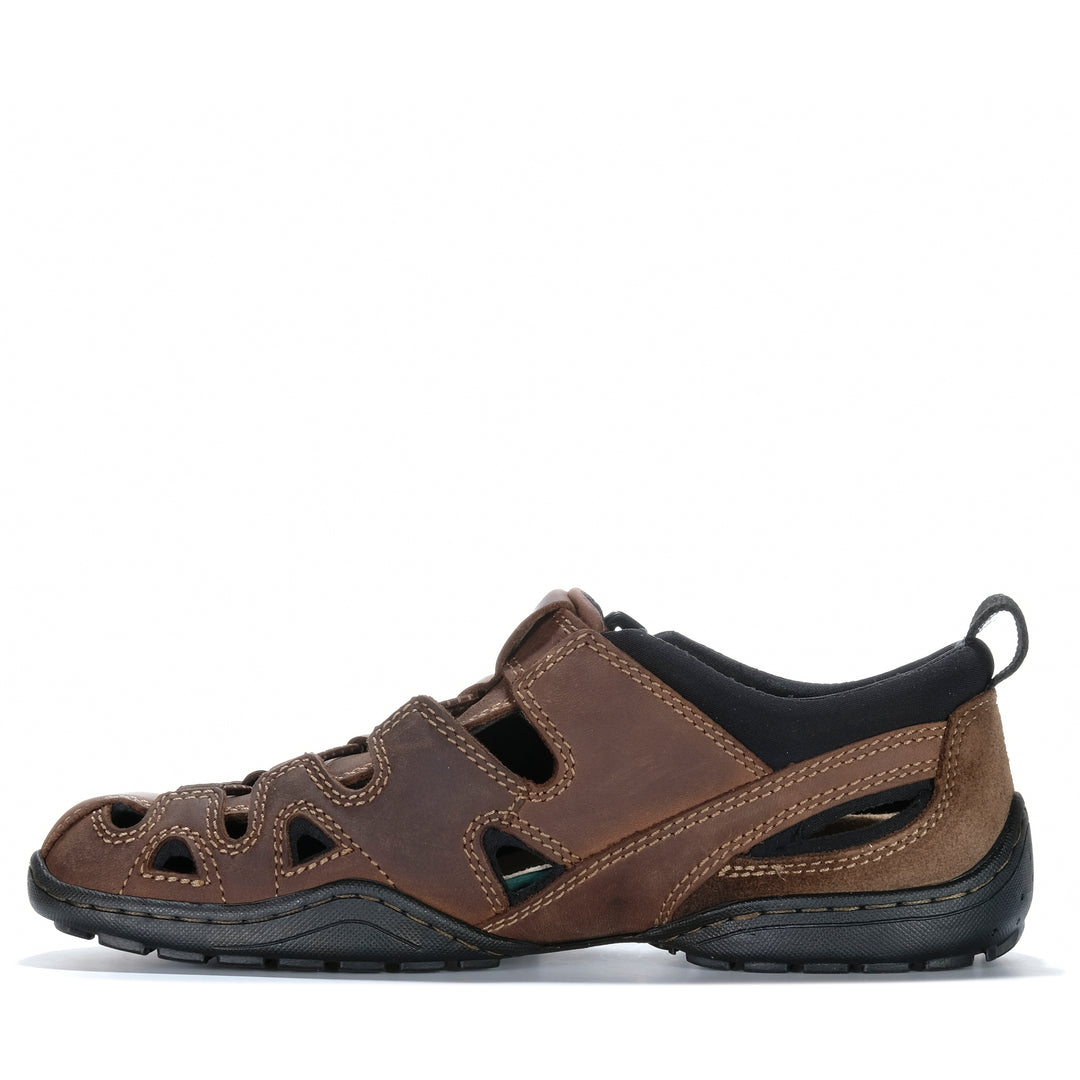 Hush Puppies Sentry Brown Mens Sandals