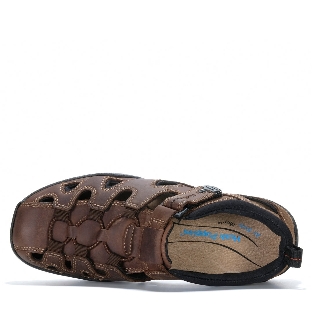 Hush Puppies Sentry Brown Mens Sandals