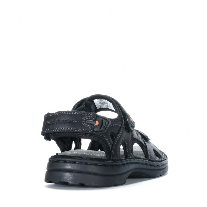 Hush Puppies Simmer Black Mens Sandals