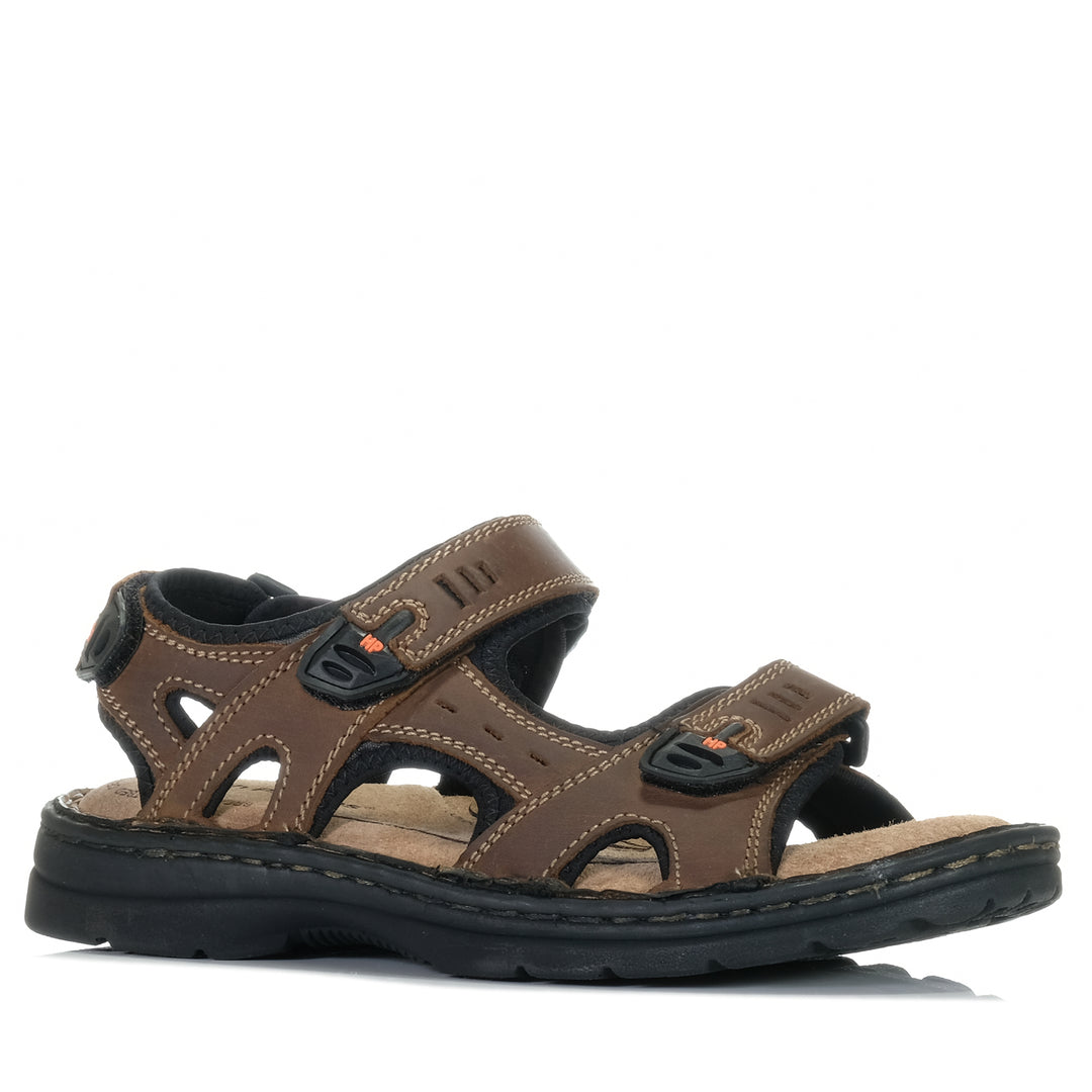 Hush Puppies Simmer Brown Mens Sandals