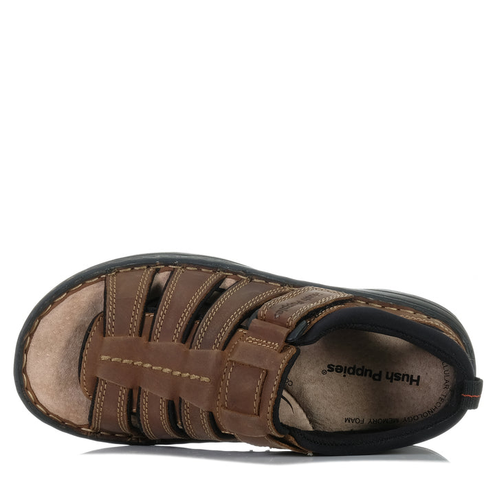 Hush Puppies Spartan Brown Mens Sandals