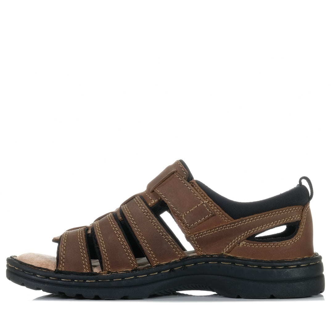 Hush Puppies Spartan Brown Mens Sandals