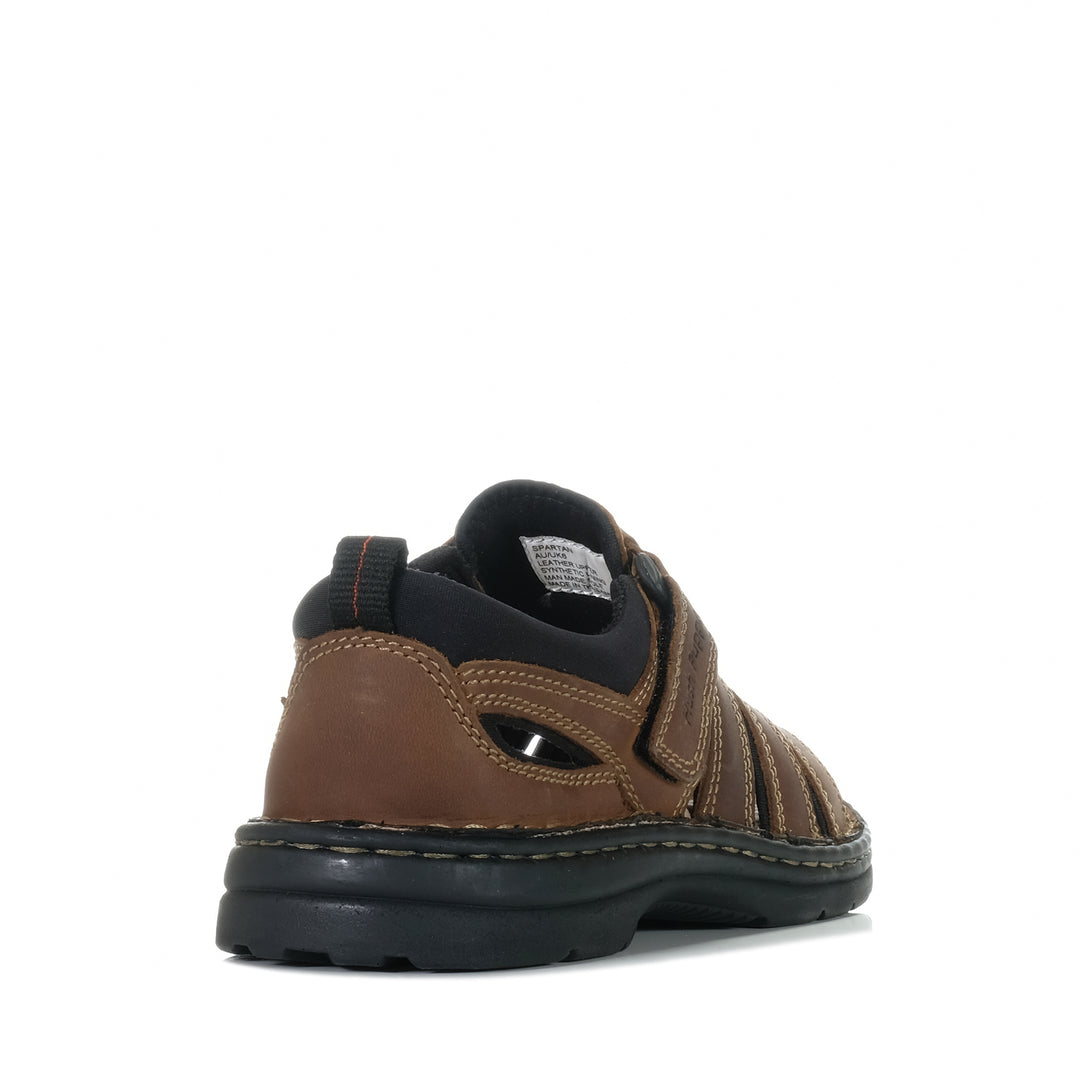 Hush Puppies Spartan Brown Mens Sandals
