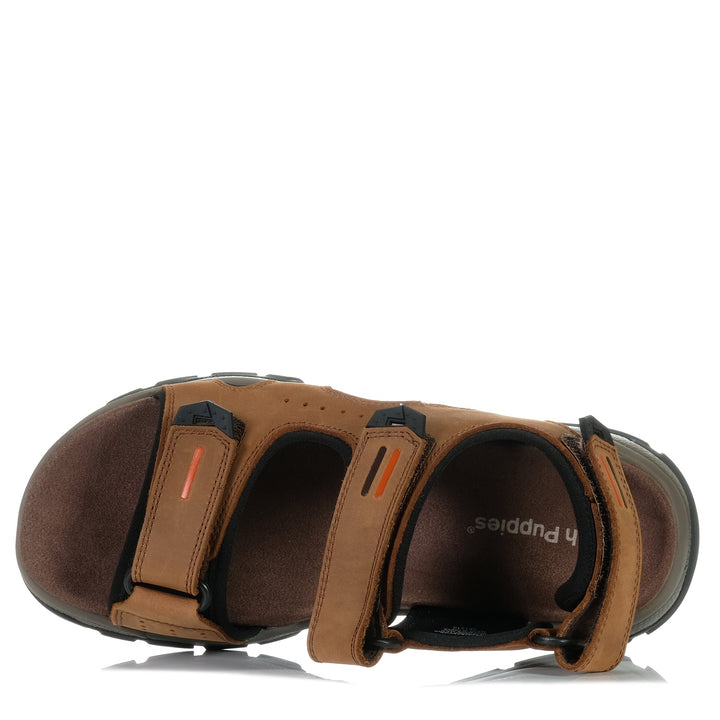 Hush Puppies Traverse Brown Wild Mens Sandals