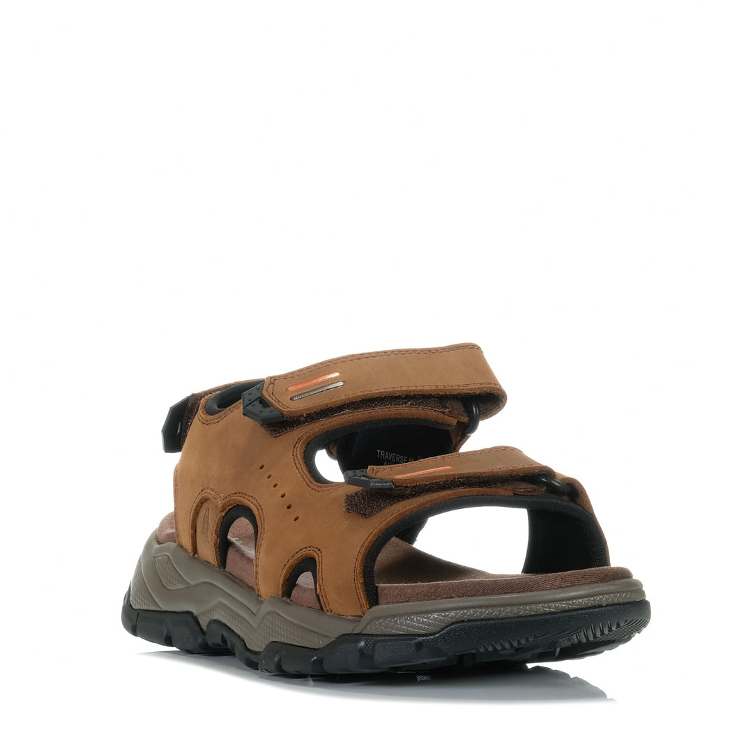 Hush Puppies Traverse Brown Wild Mens Sandals