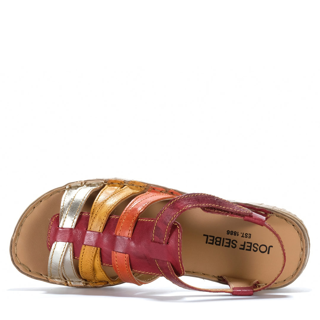 Josef Seibel Ivy 02 Rot Multi Womens Sandals