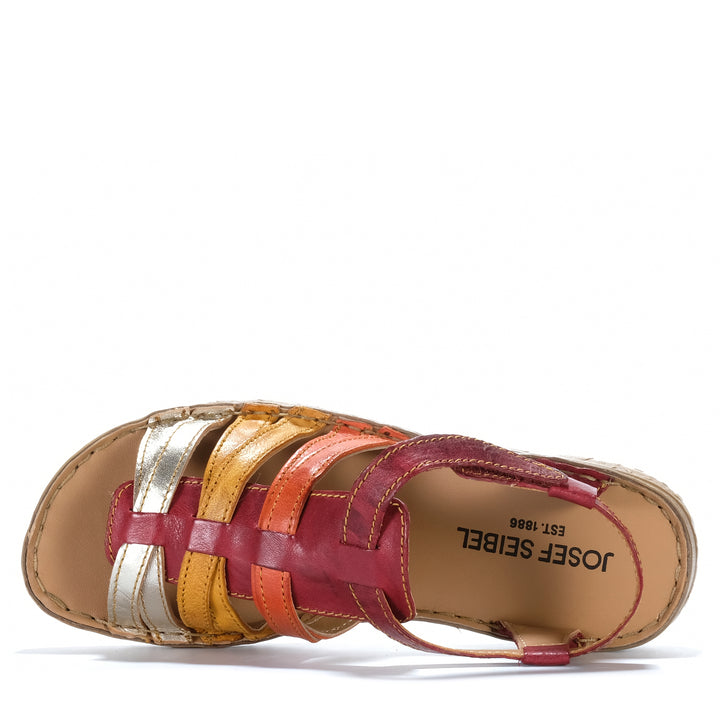 Josef Seibel Ivy 02 Rot Multi Womens Sandals