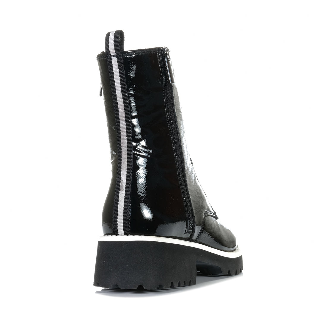 Josef Seibel Sallina 08 Schwarz Black Patent Womens Boots