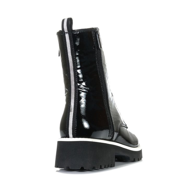 Josef Seibel Sallina 08 Schwarz Black Patent Womens Boots