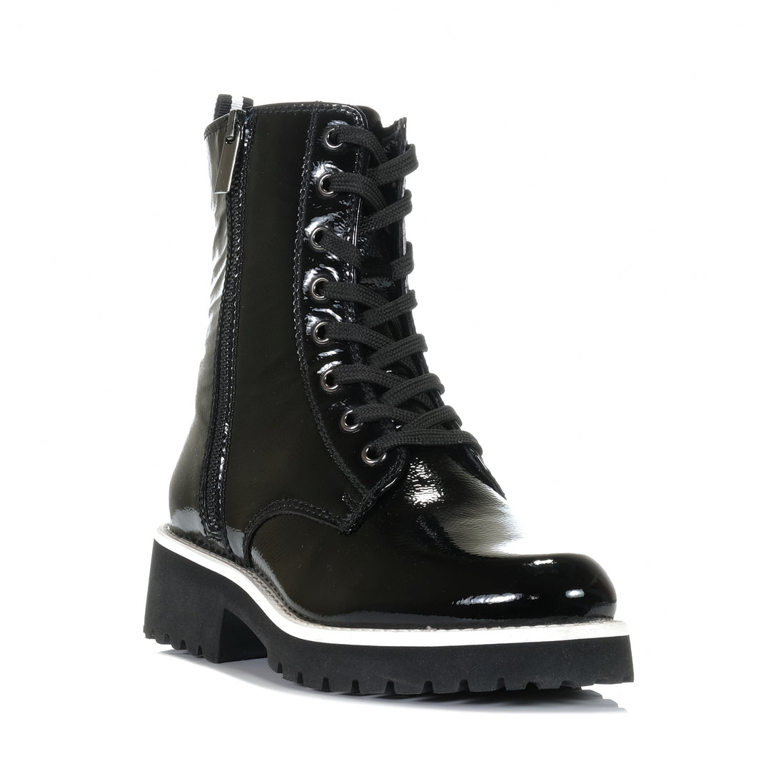 Josef Seibel Sallina 08 Schwarz Black Patent Womens Boots
