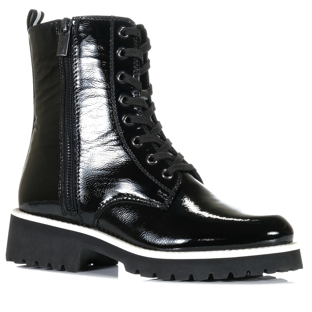 Josef Seibel Sallina 08 Schwarz Black Patent Womens Boots