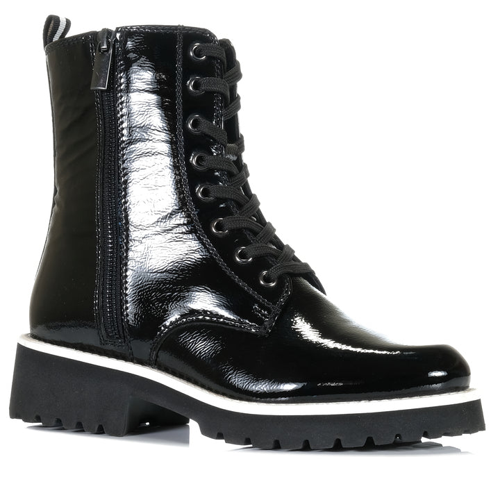 Josef Seibel Sallina 08 Schwarz Black Patent Womens Boots