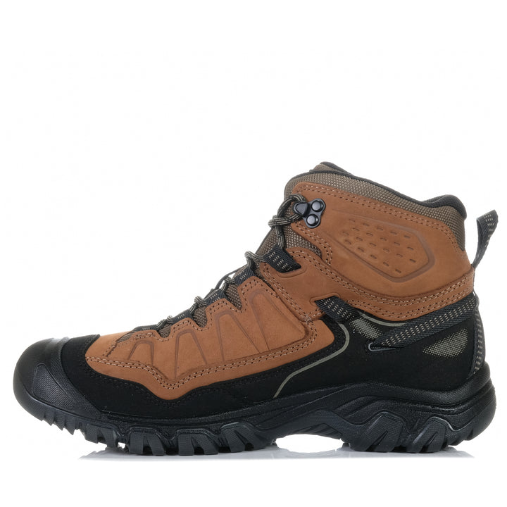 Keen Men's Targhee IV Mid Waterproof Bison/Black, boots, brown, hiking, keen, mens, sports, walking, waterproof